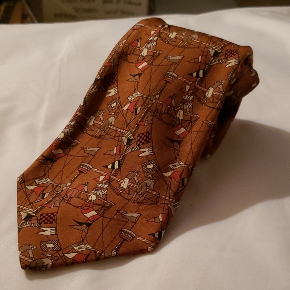 Salvatore Ferragamo Brown Tie